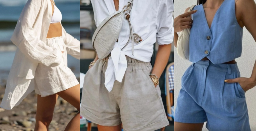 3.Old Money Linen Shorts