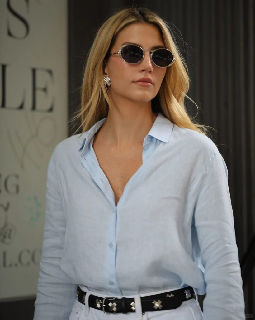 12. old money sunglasses + Linen Shirts