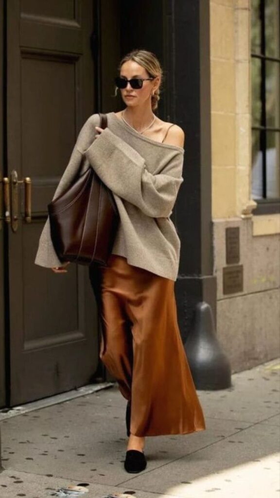 6. old money bag + sweater
