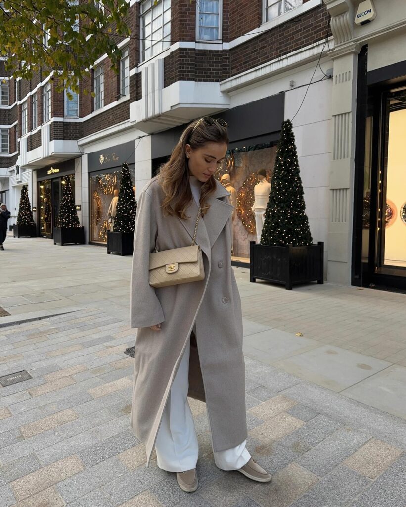 4. Kate Hutchins Beige Coats